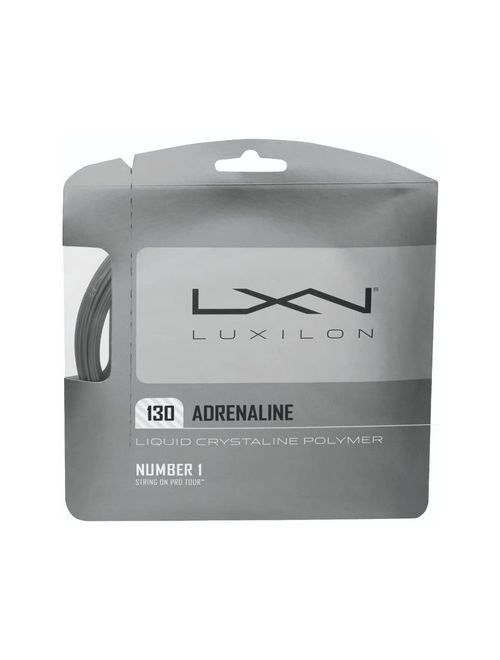 Corda Para Raquete Wilson Luxilon Adrenaline 17L 1.30Mm Cartela Set Individual Unissex - Cinza