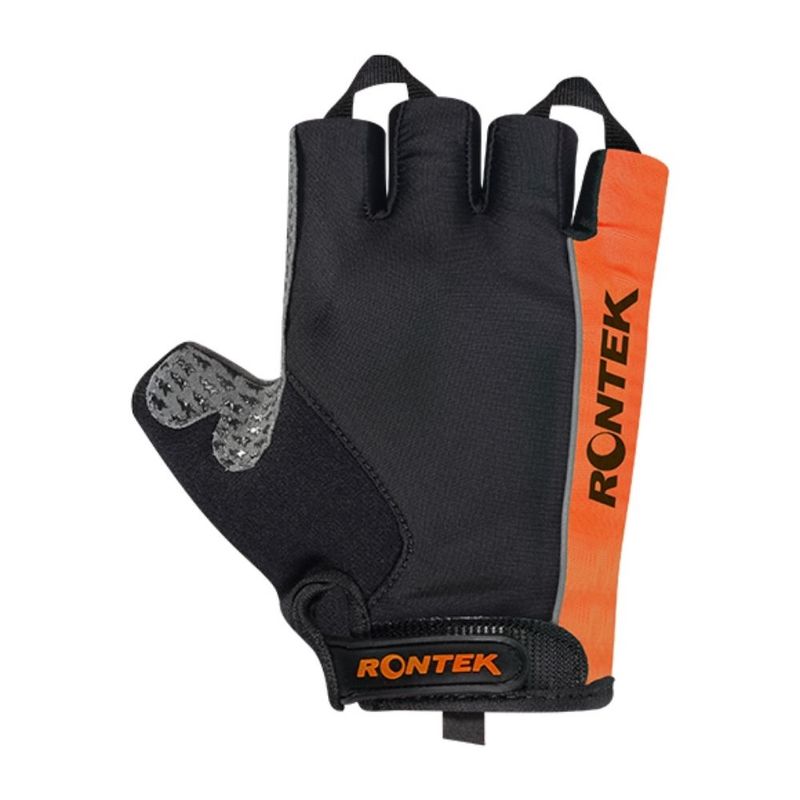 Luva-Ciclismo-Rontek-Rt-22-Gel-Unissex---Preta-Laranja