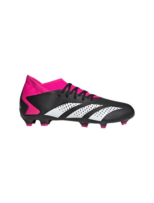 Chuteira Campo Adidas Predator Accuracy. 3 Masculina - Preta/Rosa