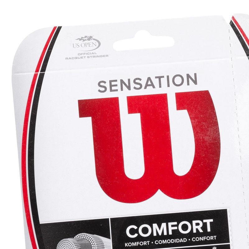 Corda-Para-Raquete-Wilson-Sensation-16L-Cartela-Set-Individual-Unissex---Branca