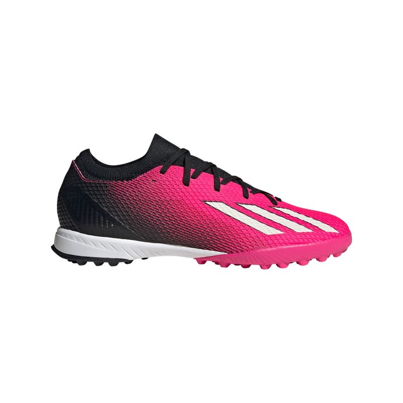 Chuteira Society Adidas  X Speedportal.3 Masculina - Rosa/Preta