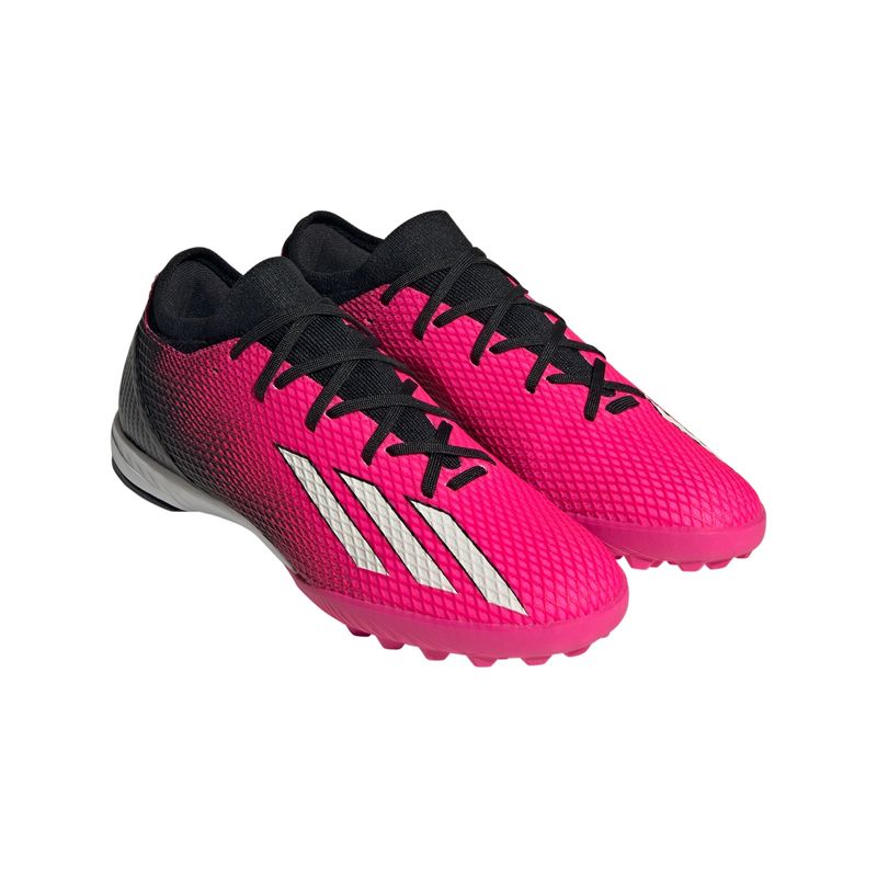 Chuteira Society Adidas  X Speedportal.3 Masculina - Rosa/Preta