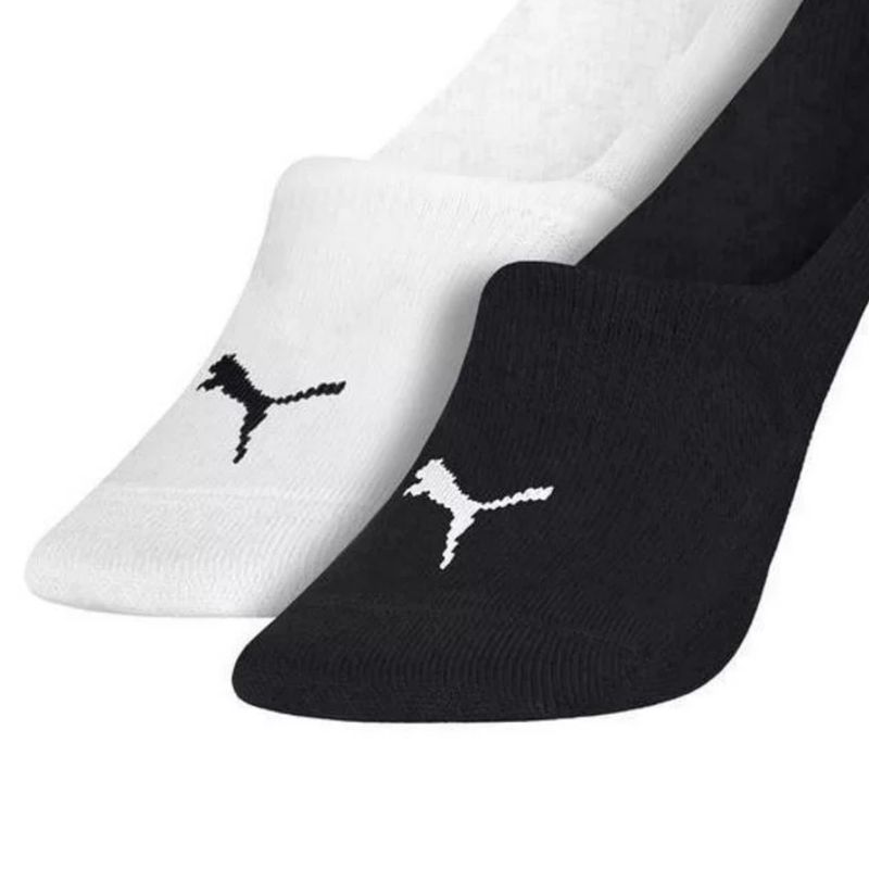 Kit-2-Pares-de-Meia-Puma--Sapatilha-Invisivel-Masculina---Branca-Preta