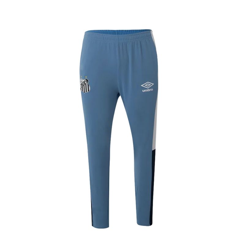 Calça Umbro Santos Treino 23 Masculina - Azul/Branca