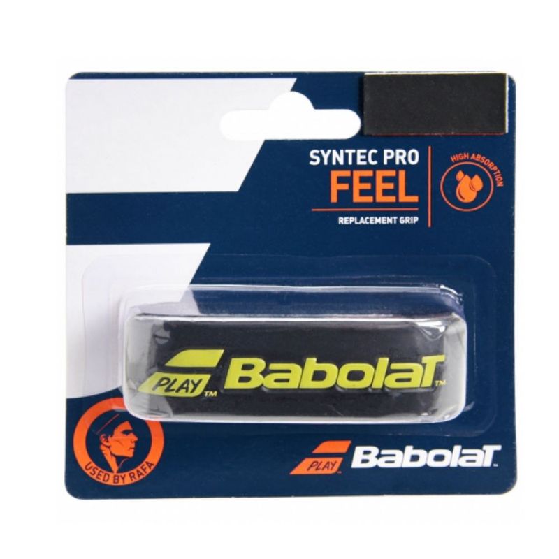 Cushion-Grip-Babolat-Syntec-Pro-Feel-X1-Unissex---Amarelo-Preto