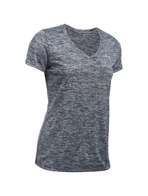 Camiseta Under Armour Tech Ssv Twist Feminina - Preta Mescla