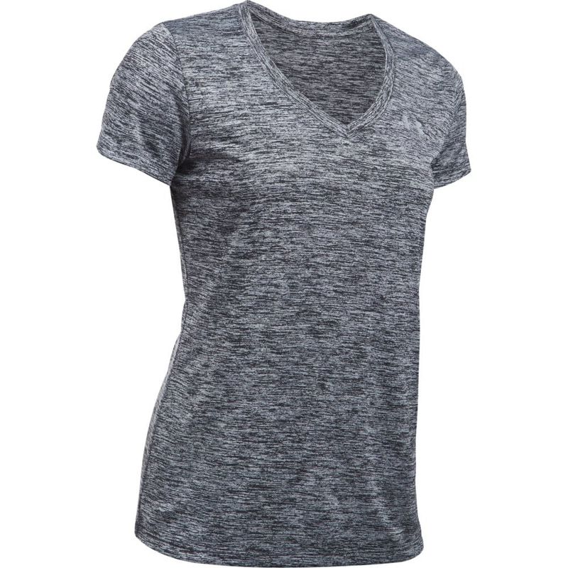 Camiseta-Under-Armour-Tech-Feminina---Preto-Mescla