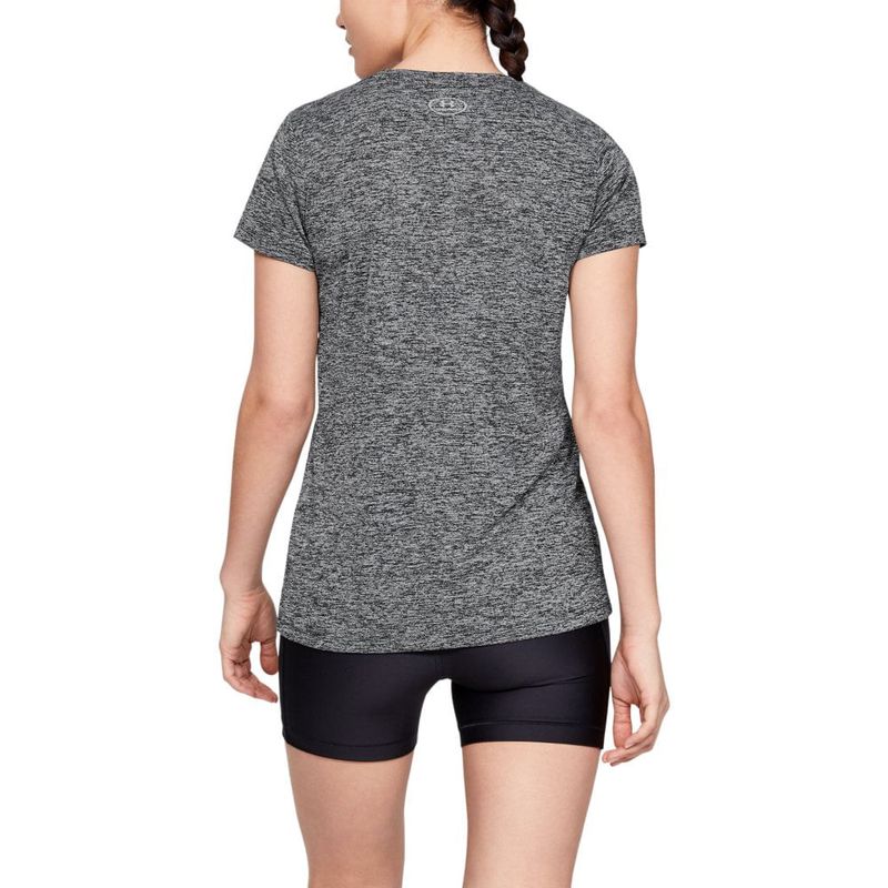 Camiseta-Under-Armour-Tech-Feminina---Preto-Mescla