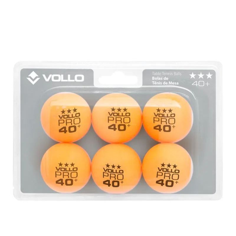 Bola-De-Tenis-Vollo-3-Estrelas-6-Unidades-Unissex---Laranja