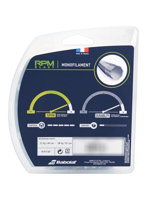 Corda Para Raquete Babolat Rpm Blast Unissex - Preta