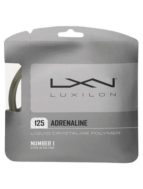 Corda Para Raquete Wilson Luxilon Adrenaline 16L 1.25Mm Cartela Set Individual Unissex - Cinza