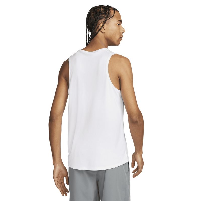 Regata Nike Dri-Fit Miler Masculina - Branca