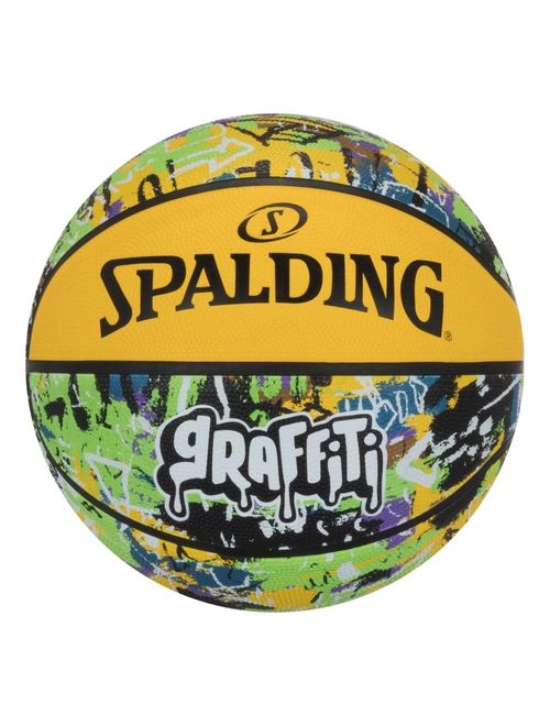 Bola Basquete Spalding Graffiti Unissex - Amarela/Verde