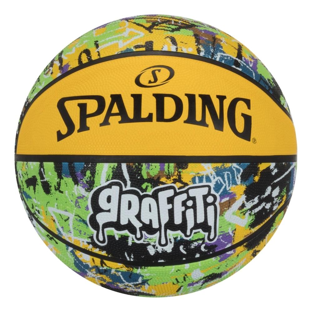 Bola Basquete Spalding Graffiti Unissex - Verde/Amarela