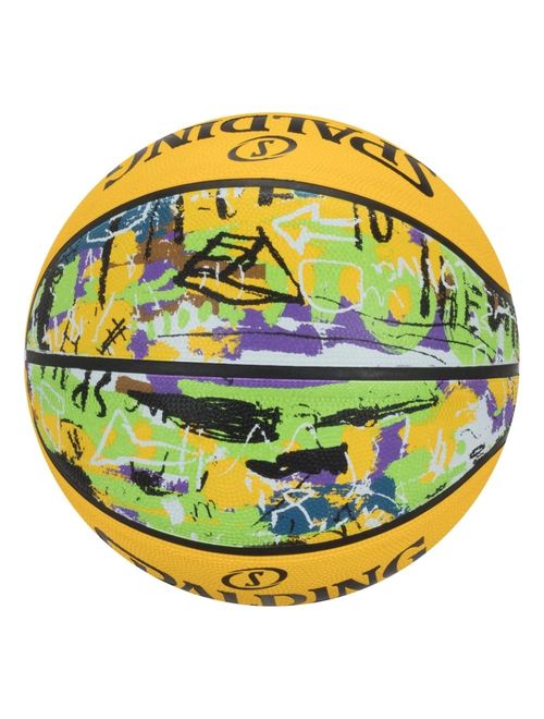 Bola Basquete Spalding Graffiti Unissex - Amarela/Verde
