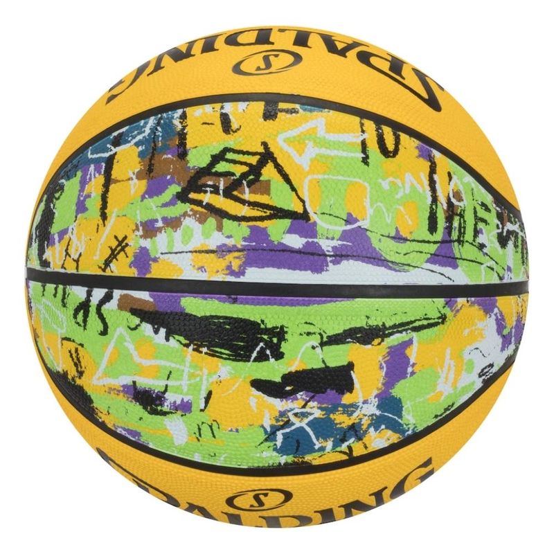 Bola-De-Basquete-Spalding-Graffiti-Unissex---Verde-Amarela
