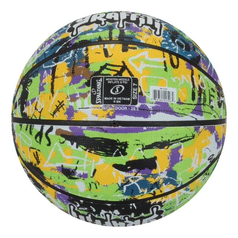 Bola de Basquete NBA Spalding Marble Series Rainbow Tam 7 - Branco