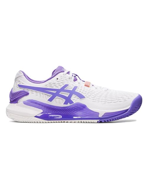 Tênis Asics Gel Resolution 9 Clay Feminino - Branco/Roxo