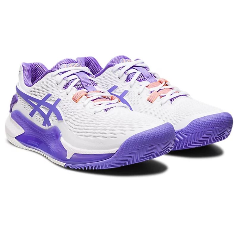 Tenis-Asics-Gel-Resolution-9-Clay-Feminino---Branco-Roxo
