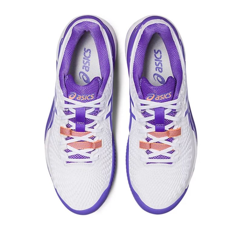 Tenis-Asics-Gel-Resolution-9-Clay-Feminino---Branco-Roxo