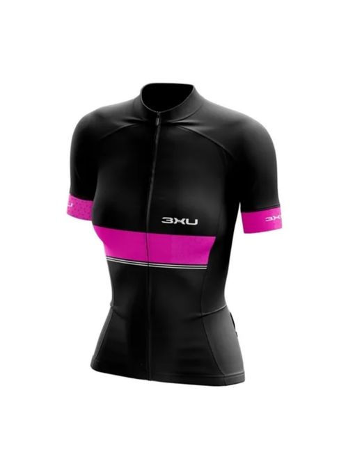Camisa Refactor 3Xu Panamera Feminina - Preta/Rosa