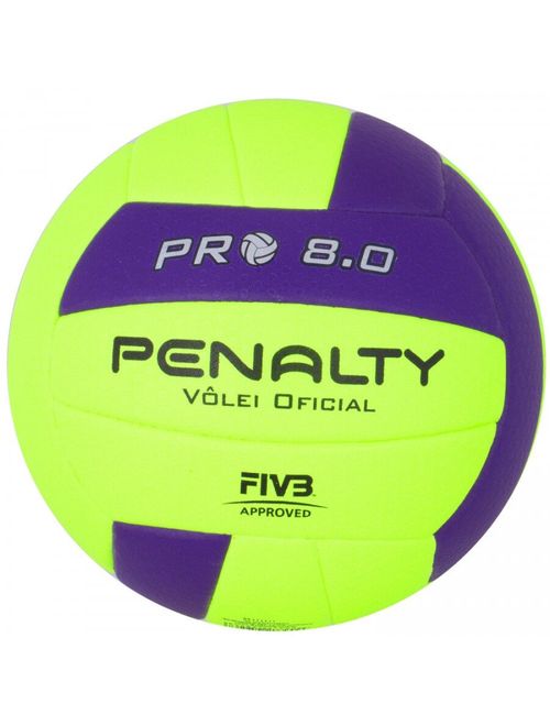 Bola Vôlei Penalty Pro 8.0 Unissex - Amarela/Roxa