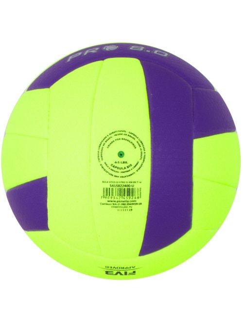 Bola Vôlei Penalty Pro 8.0 Unissex - Amarela/Roxa