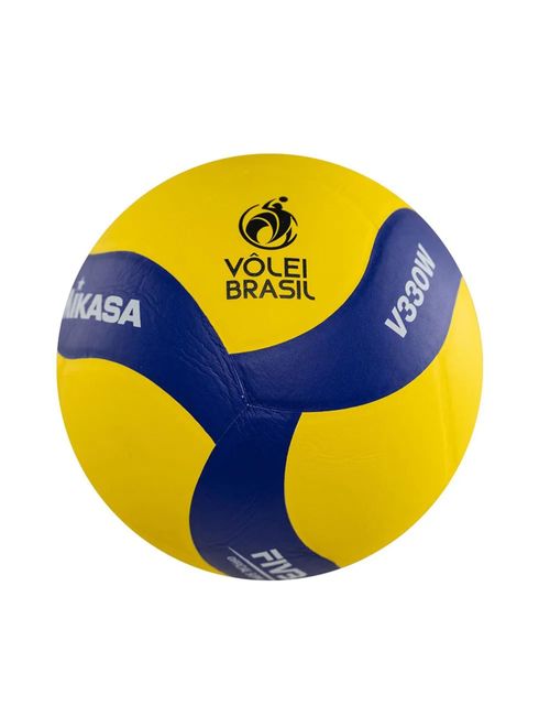 Bola Vôlei Mikasa V330W Unissex - Amarela/Azul