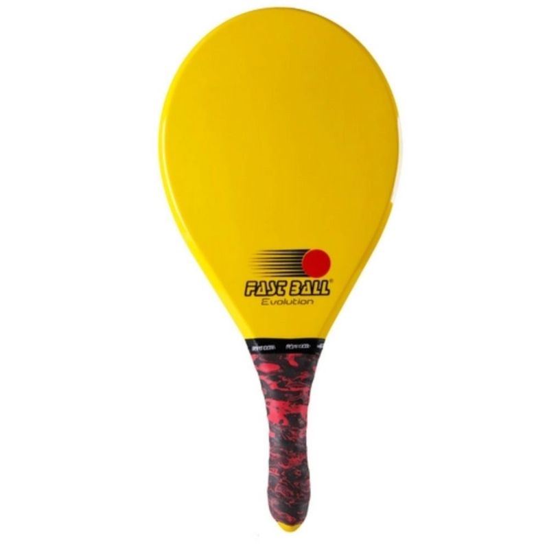 RAQUETE-DE-FRESCOBOL-FAST-BALL-EVOLUTION-UNISSEX---AMARELA