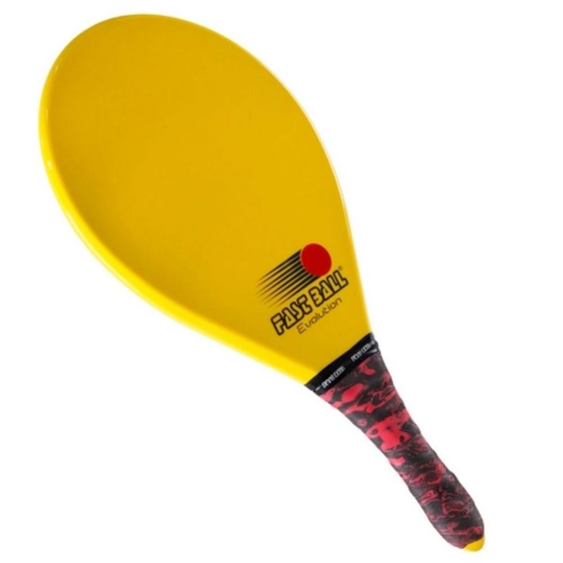 RAQUETE-DE-FRESCOBOL-FAST-BALL-EVOLUTION-UNISSEX---AMARELA