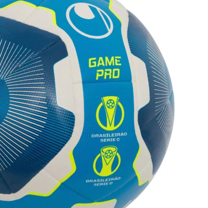 Bola-De-Futebol-Uhlsport-Game-Pro-Campo-Brasileirao-2023-Unissex---Azul-Branco