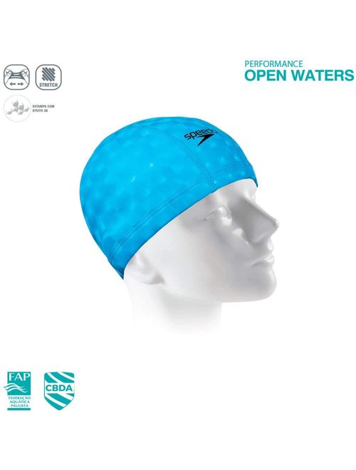 Touca De Natação Speedo Comfort Cap 3D Unissex - Azul