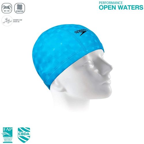 Touca De Natação Speedo Comfort Cap 3D Unissex - Azul