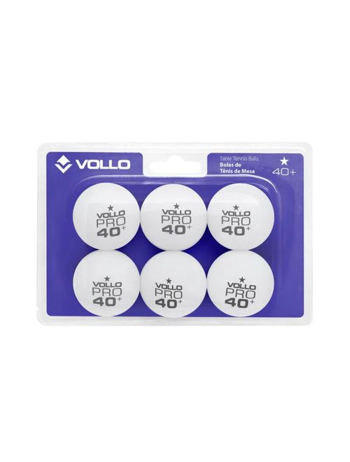 Bolinha Vollo 1 Estrela 6 Unidades Unissex - Branca