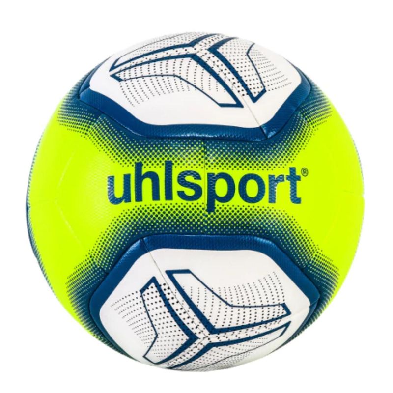 Bola-De-Futebol-Profissional-Society-Uhlsport-Low-Kick-Unissex---Branco-Azul-Marinho