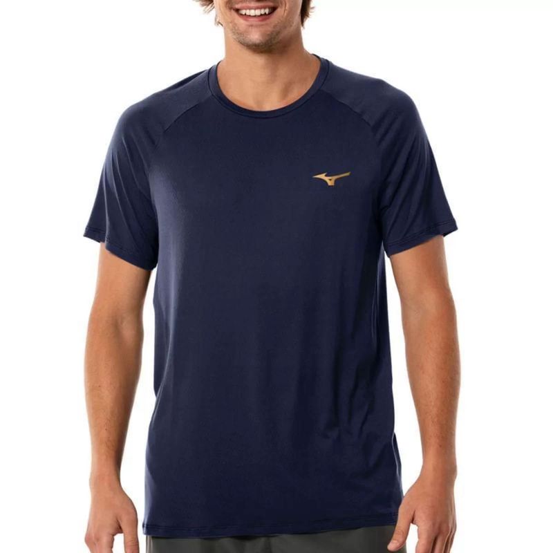 Camiseta Mizuno Pro Uv Fc Masculina - Azul Escuro