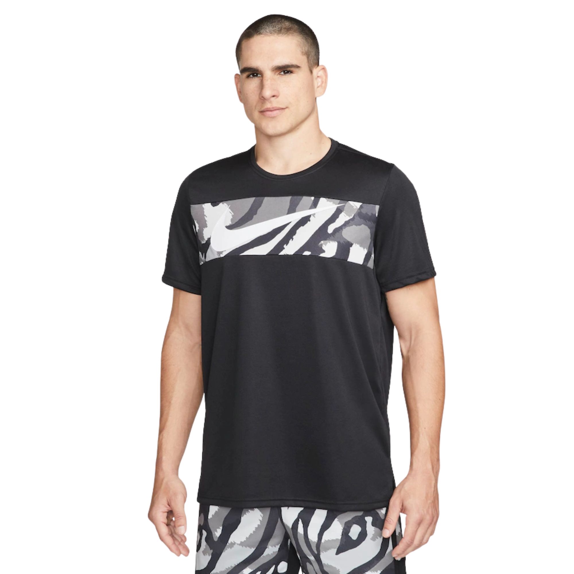 Camiseta Nike Sport Clash Masculina - Preta