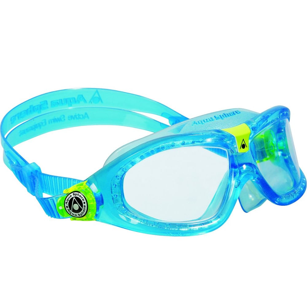 Óculos De Natação Aquasphere Seal 2 Infantil - Azul/Transparente