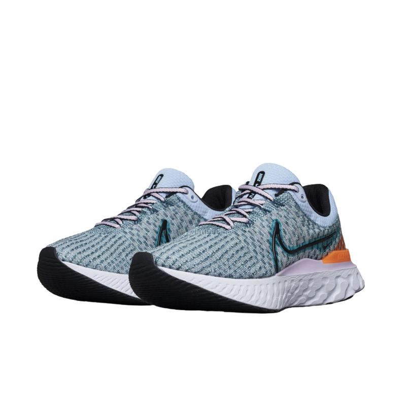 Tênis Nike React Infinity Run Flyknit 3 Feminino - Azul Claro/Preto -  Bayard Esportes