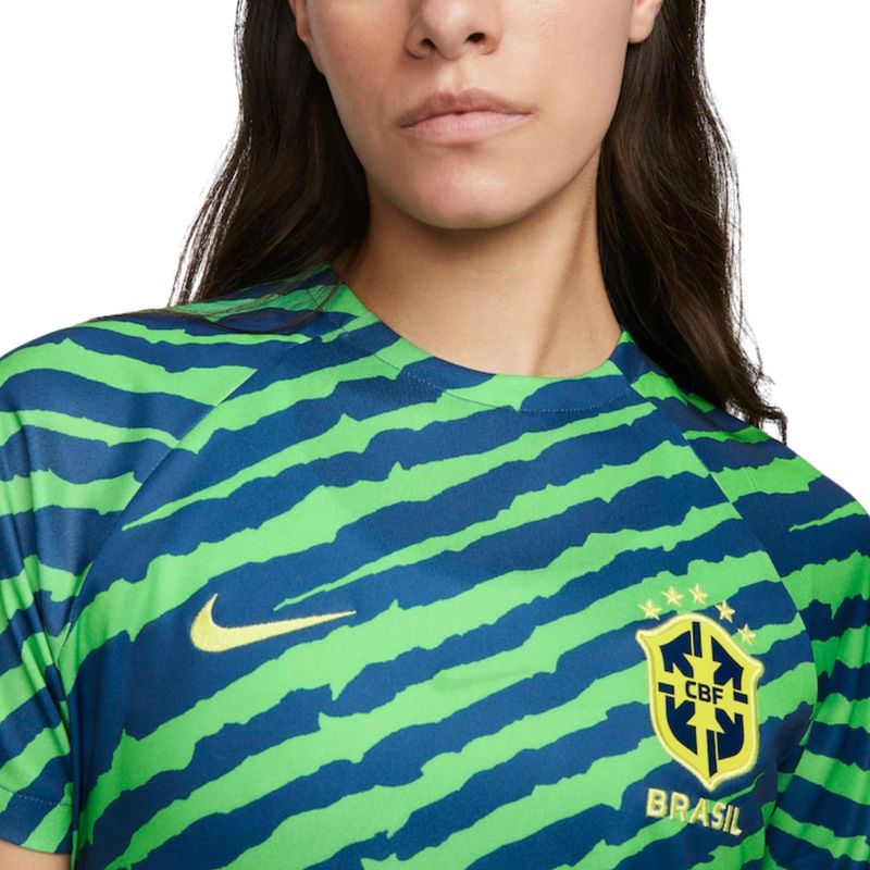 Camisa-Nike-Brasil-Pre-Jogo-Feminina---Verde-Azul