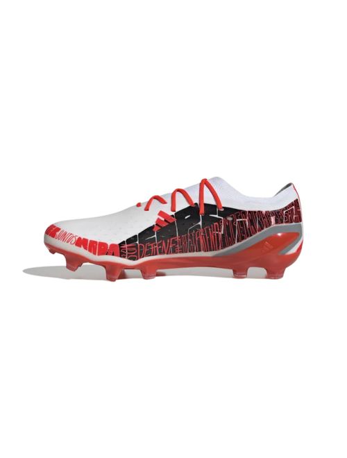 Chuteira Campo Adidas X Messi I 22 Masculina - Branca/Laranja