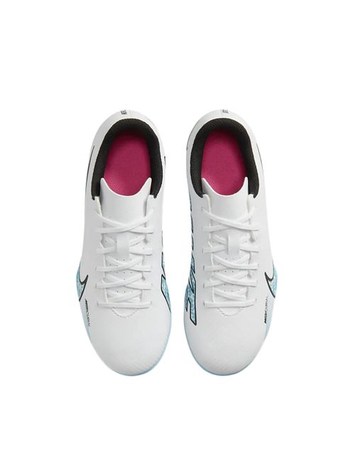 Chuteira Campo Nike Jr. Mercurial Vapor 15 Club Fg/Mg Infantil - Branca/Rosa
