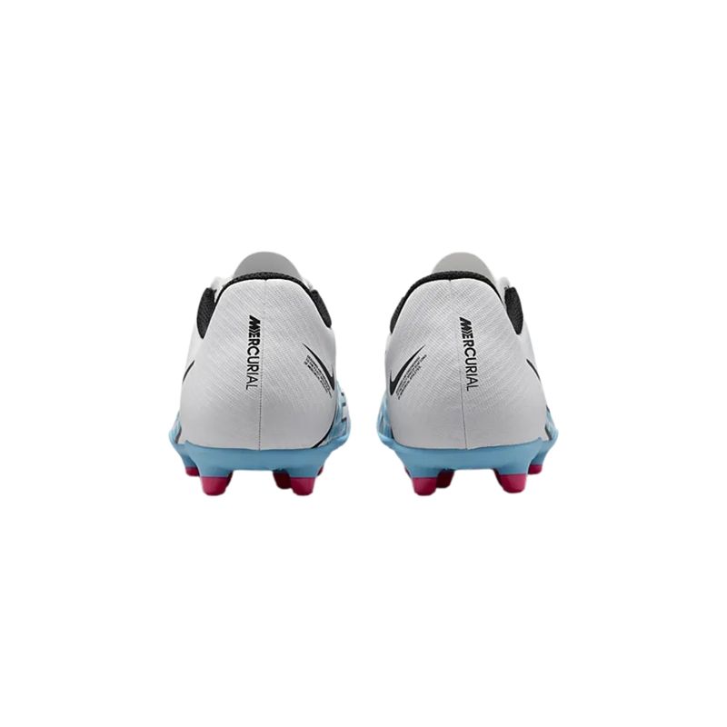 Chuteira Campo Nike Jr. Mercurial Vapor 15 Club Fg/Mg Infantil - Branca/Rosa
