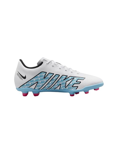 Chuteira Campo Nike Jr. Mercurial Vapor 15 Club Fg/Mg Infantil - Branca/Rosa