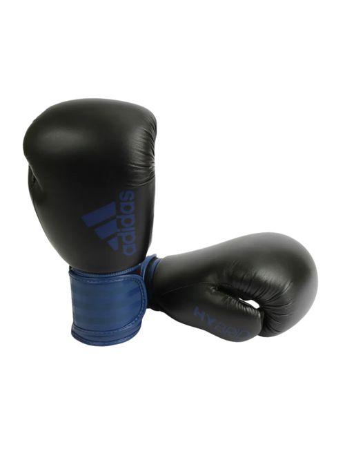 Luva De Boxe Adidas Hibrid 100 Unissex - Preta/Azul