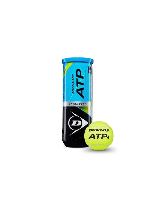 Bola de Tênis Dunlop Atp Tubo Com 3 Bolas Unissex - Amarela
