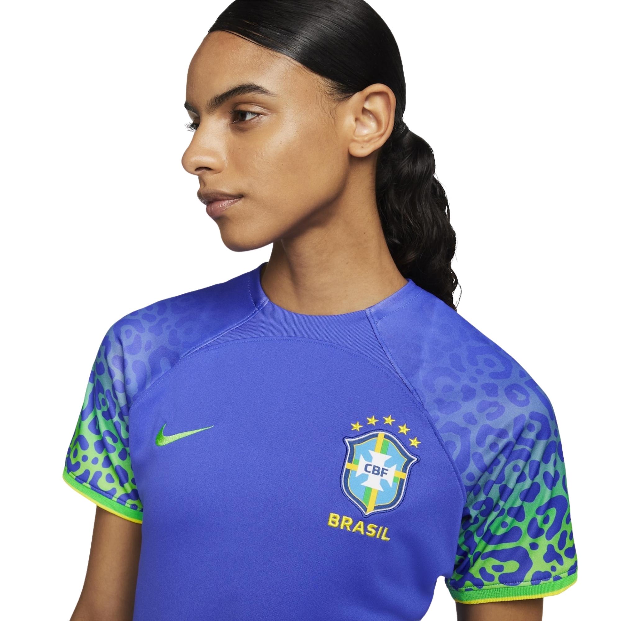 Camisa Brasil CBF II 22/23 Nike Torcedora Pro Feminina - Azul