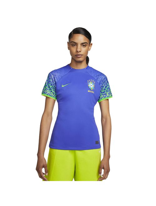Camisa Brasil CBF II 22/23 Nike Torcedora Pro Feminina - Azul/Verde
