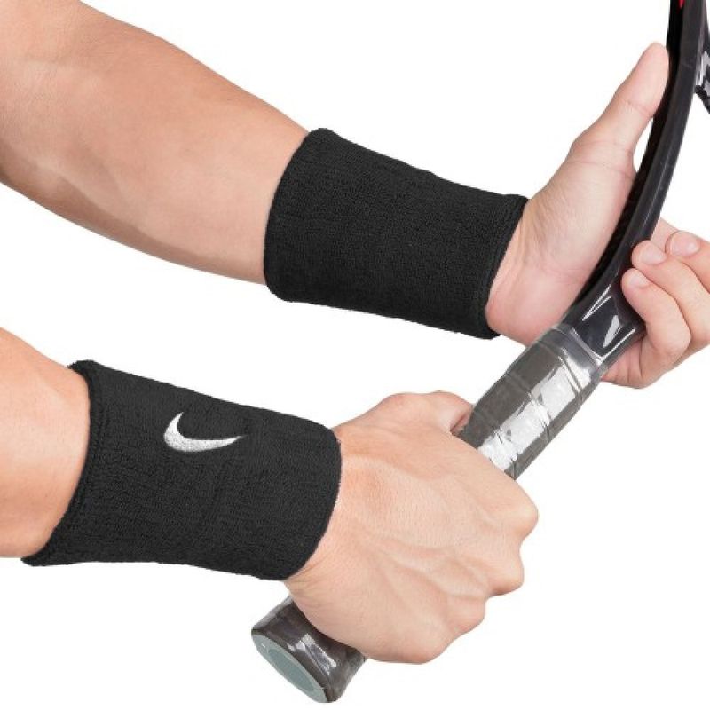 Munhequeira-Nike-Swoosh-Wristbands-Doublewide-Unissex---Preta