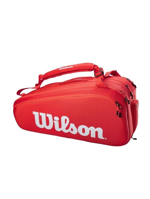 Raqueteira Wilson Super Tour X15 Pack Bag Unissex - Vermelha
